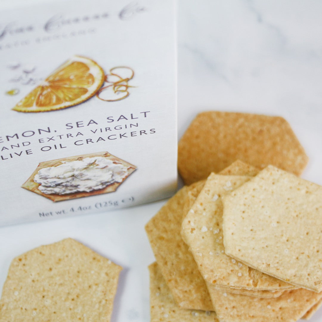 Lemon, Sea Salt and EVOO Crackers - FCC 4.4oz
