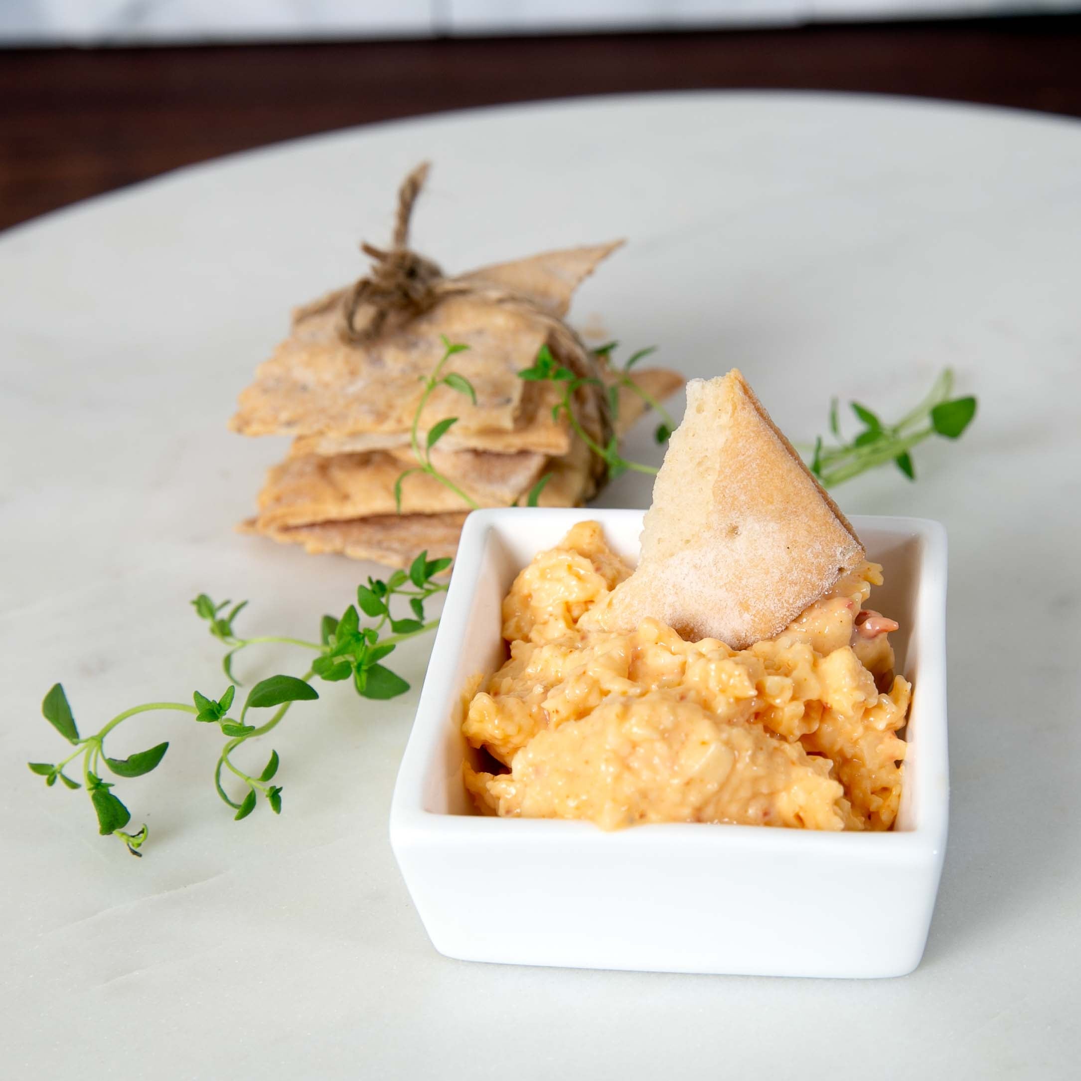 Pimento Cheese and crackers