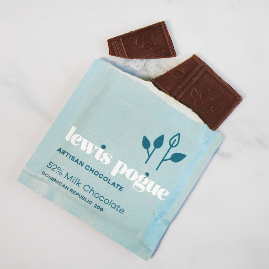 52% Milk Choc 20 gr - Lewis Pogue