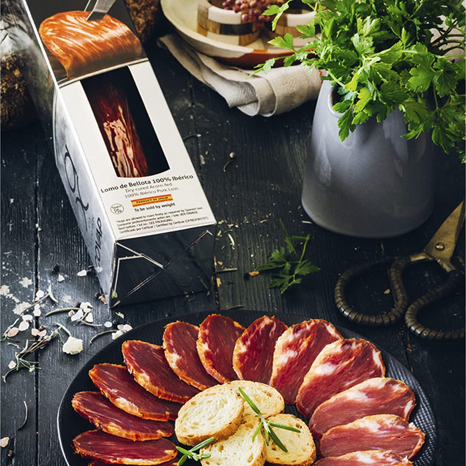 Iberico Pork Loin with original packaging